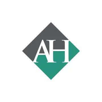 Initial AH rhombus logo vector design Stock Illustration