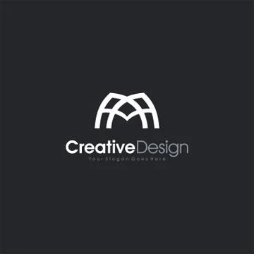 Initial AM logo Letter A Logo AM Stock Illustration