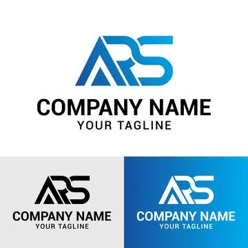 Initial ARS letter modern geometric vector logo design Stock Illustration