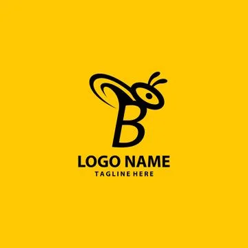 Initial B bee logo design vector Stock-Illustration