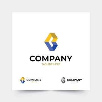 Initial B logos are modern and professional Stock Illustration