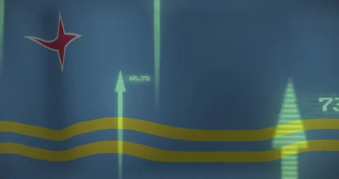 Initial beam rising causing arrows fading and surging over yellow lines red star Stock Footage 312656392