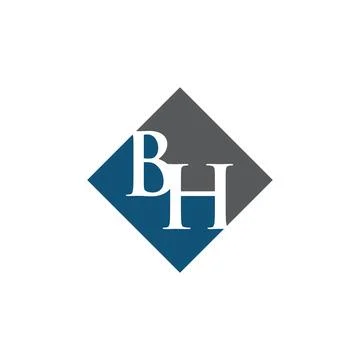 Initial BH rhombus logo vector design Stock Illustration