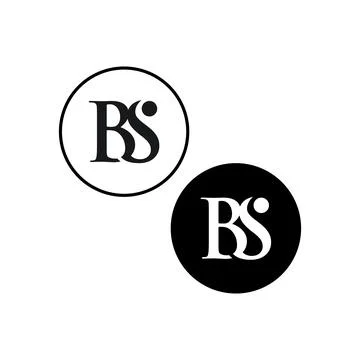 Initial BS logo design template Stock Illustration