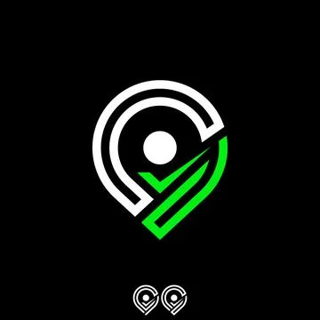 Initial C font point place checklist report service business advice workshop Stock Illustration