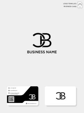 Initial CB or BC creative logo template and business card template. vector il Stock Illustration