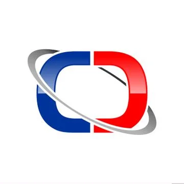 Initial CC Lettermark Global Satellite Media Symbol Graphic Design Stock Illustration