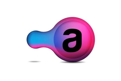 Initial A circle logo design inspiration Stock Illustration