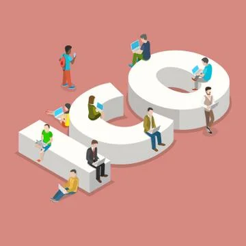 Initial coin offering flat isometric vector. Stock Illustration