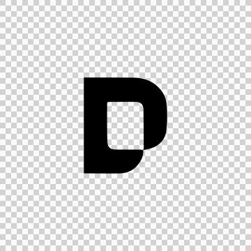 Initial D Logo Template Design Company or Business Branding Ilustração Stock