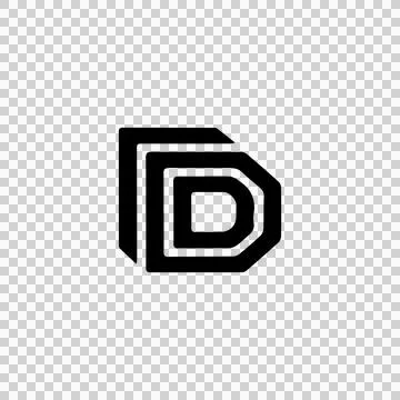 Initial D Logo Template Vector Company or Business Branding イラスト素材