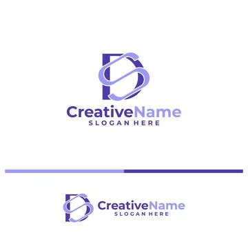 Initial DS logo design concept vector. Creative Letter DS logo template vec.. Stock Illustration