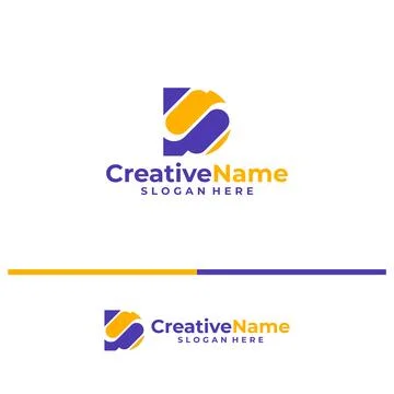 Initial DS logo design concept vector. Creative Letter DS logo template vec.. 스톡 일러스트