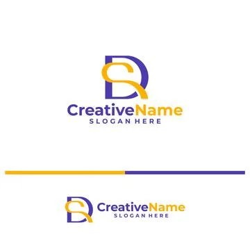 Initial DS logo design concept vector. Creative Letter DS logo template vec.. Stock Illustration