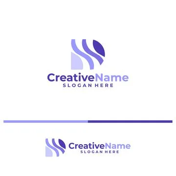 Initial DS logo design concept vector. Creative Letter DS logo template vec.. Stock Illustration