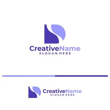 Initial DS logo design concept vector. Creative Letter DS logo template vec.. Stock Illustration