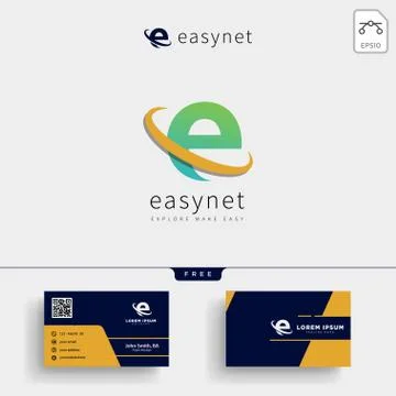 Initial E abstract logo template vector illustration Stock Illustration