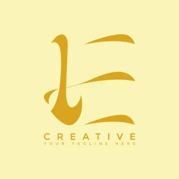 INITIAL E LETTER LUXURY ORNAMENT MONOGRAM LOGO (CONCEPT 3) Stock Illustration