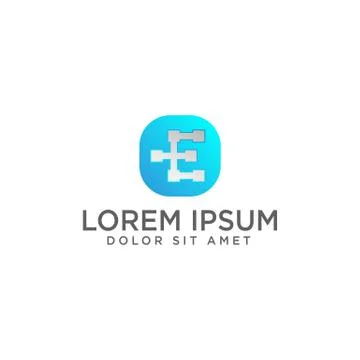 Initial E logo template vector illustration and inspiration Stock Illustration
