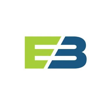 Initial EB Letter Logo vector Template Stock Illustration
