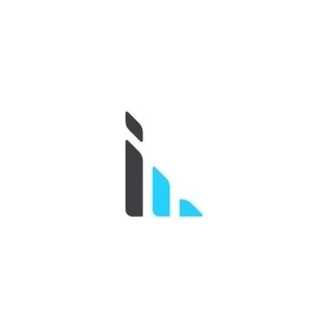 Initial F, FI, IF, IL Logo template vector illustration icon element Stock Illustration