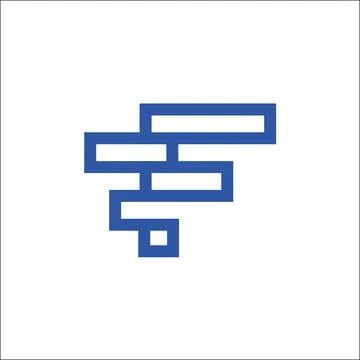 Initial F logo vector template letter F logo vector Stock Illustration