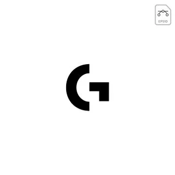 Initial G logo or symbol business company vector icon isolated Stock Illustration