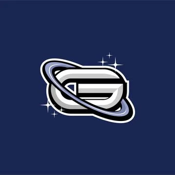 Initial G mascot logo vector, lettermark, esport logo, emblem イラスト素材