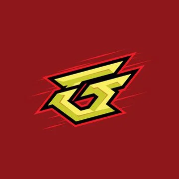 Initial G mascot logo vector, lettermark, esport logo, emblem Illustrazione stock