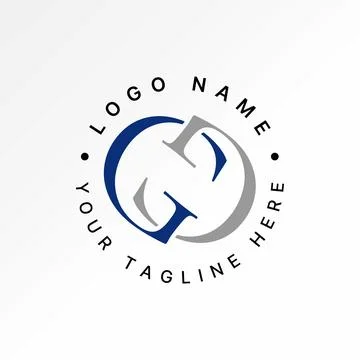 Initial GG or G serif font timeless infinity visual unique pattern geometric Stock Illustration
