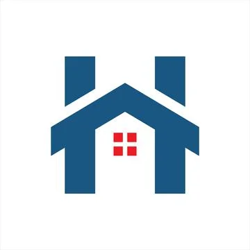 Initial H home logo vector template Stock Illustration