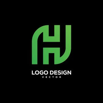 Initial H logo design vector Stock Illustration