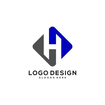 Initial H logo design vector Stock Illustration