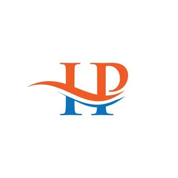 Initial IP letter linked logo vector template. Swoosh letter IP logo design. Stock Illustration