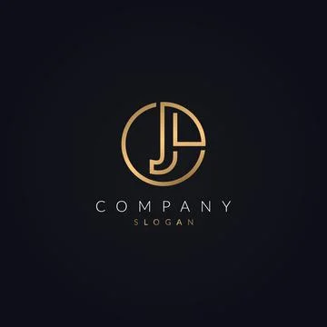Initial J letter Abstract logo inside circle shape, illustration concept Stock Illustration