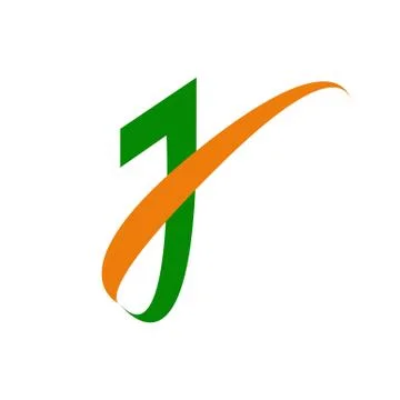 Initial J Letter Abstract Symbol Stock Illustration