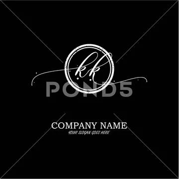 Premium Vector | Vector ik i k initial letter handwriting and signature logo