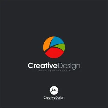 Initial K Letter Abstract Logo Icon Design Stock Illustration