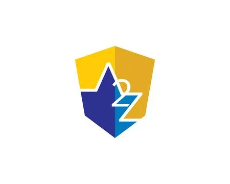 Initial Letter A2Z Design Logo Stock Illustration