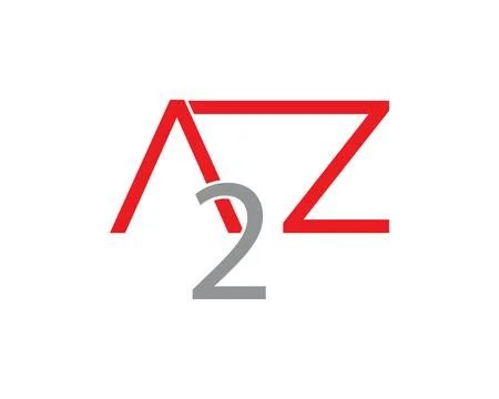 Initial Letter A2Z Design Logo Stock Illustration