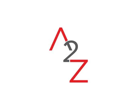 Initial Letter A2Z Design Logo Stock Illustration