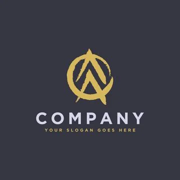 Initial letter AA logo icon with brush style, up arrow logo icon Stock Illustration