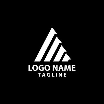 Initial letter A abstract modern logo design vector Stock Illustration