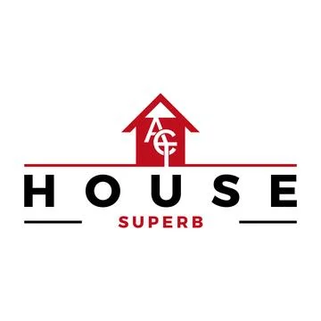 Initial Letter ACT House Icon Logo Design Template Stock Illustration