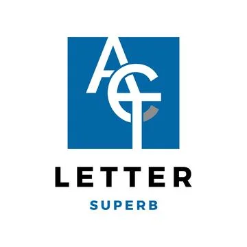 Initial Letter ACT Icon Logo Design Template Stock Illustration