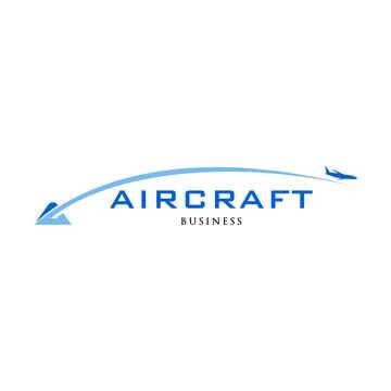 Initial Letter A Aircraft or Plane Icon Logo Design Template Stock Illustration