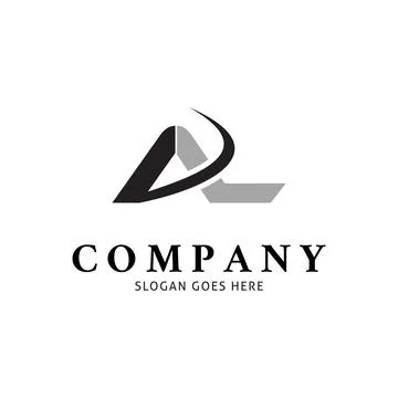 Initial Letter AL Icon Vector Logo Template Illustration Design Stock Illustration