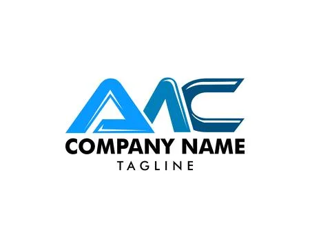 Initial Letter AMC Logo Template Design Stock Illustration