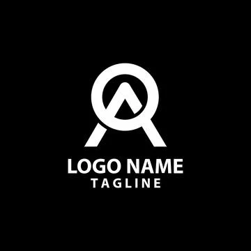 Initial letter AQ logo design vector Stock Illustration
