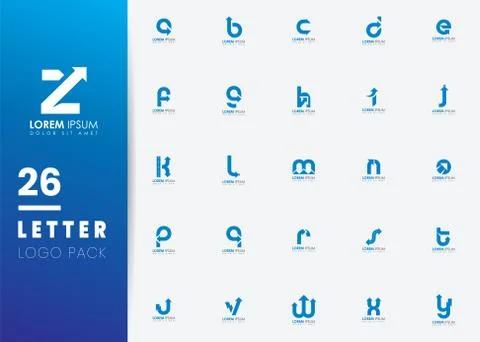Initial Letter Arrow icon logo design template element. Suitable for business Stock Illustration